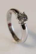 Solitairering, ca. 0.70 ct.