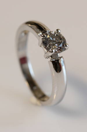 Solitairering, ca. 0.70 ct.
