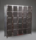 Skab, industrielt design, metal Denne vare er sat til omsalg under nyt varenummer 4119013