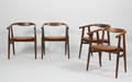 Hans J. Wegner. Fire armstole af røget eg. Model GE-525  4
