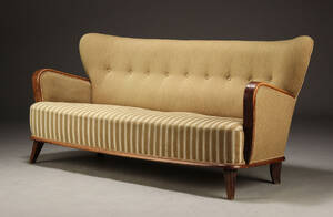 Dansk møbelproducent Tre-pers. sofa, 1940erne