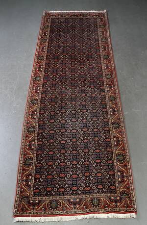 Persisk Bidjar løber, uld på bomuld, 290 x 95 cm.
