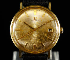 Omega Seamaster,  Vintage herreur i stål med guldkappe, 1960erne Vintage 