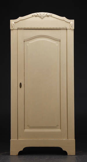 Klædeskab, hvidlakeret fyrretræ ca. 1920-30