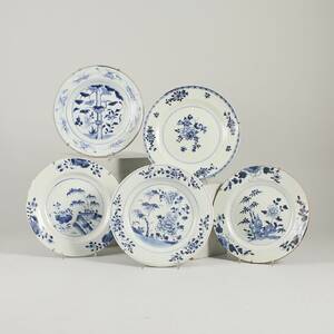 Tallrikar, 5 st. Kina