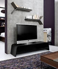 BoConcept. TV-bord af sortbejdset eg. 