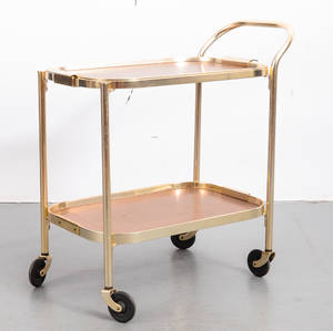 Drinkvagn, aluminium, Kayment  lös bricka Sulvan