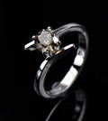 Design solitaire ring ca. 0.90 ct.
