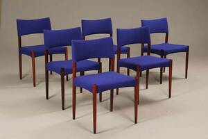 Dansk møbelproducent. Sæt på seks stole af palisander 6. Denne vare er sat til omsalg under nyt varenummer 4652713