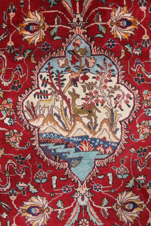 Tabriz. Persisk håndknyttet tæppe. 355x245 cm.