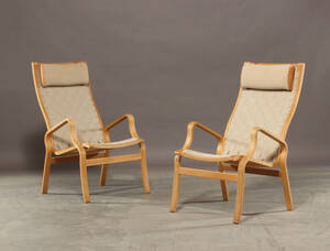 Dansk møbelproducent. Lænestole, egetræ 2