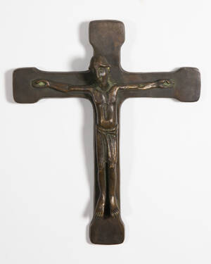Kruzifix, Bronze, 20. Jh.