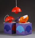 Verner Panton. Tre Flowerpot pendler 3