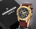 Hermances, Geneve. Chronograph, Herrearmbåndsur