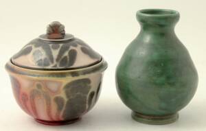 Vas,  skål med lock