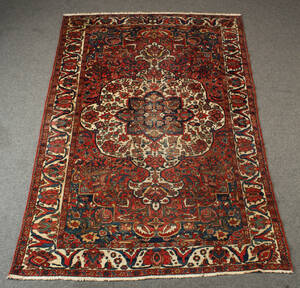 Håndknyttet tæppe, Bakhtiari, uld på bommuld. 310x212.