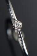 Brillantring, ca 0.01 ct af 14 kt hvidguld Denne vare er sat til omsalg under nyt varenummer 4649377