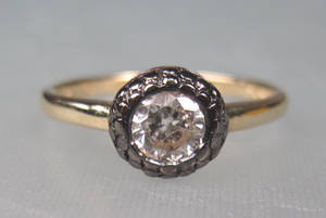 Solitairering Ca. 0.50 ct.