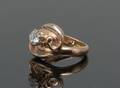 Solitairering med brillant på ca. 0.50 ct