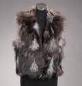 Vest af silver-fox. Str. 42XL
