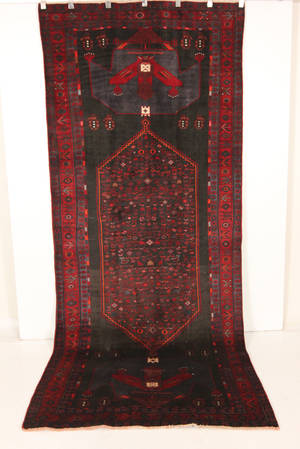Persisk handknuten matta Sanandaj 345x140 cm