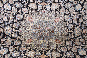 Persisk Nain med silke 400 x 280 cm