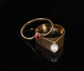 2 st ringar, 18 K guld, 3,3 gram