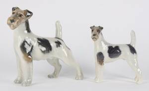 Royal Copenhagen To figurer, ruhårede terrier 2