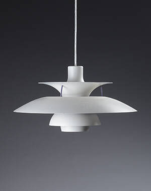 Poul Henningsen. PH5 pendel, hvid