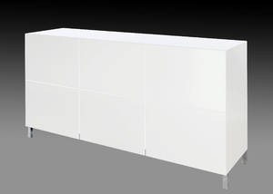 Sideboard Enzzo i  vit lack, 3- dörrar  24111 