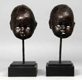 Børnemasker udført i bronze 2
