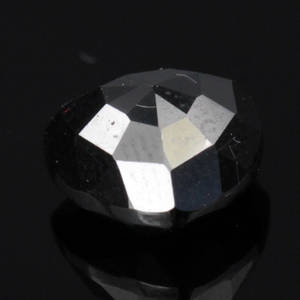 Uindfattet behandlet sort diamant ca 3.12 ct