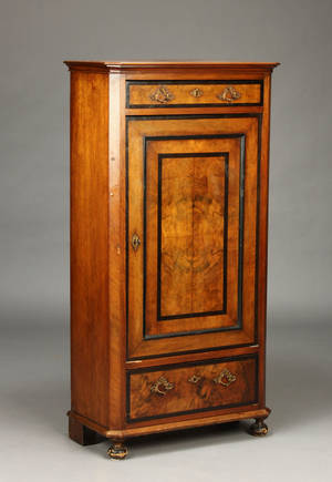 Sølvtøjsskab, mahogny