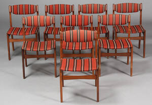 Dansk møbelproducent. Spisestole, teaktræ 8