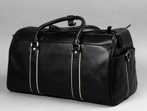 Apples. Weekendtaske i sort læder