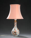 Kinesisk vase af porcelæn, 1700-tallet, monteret til el.