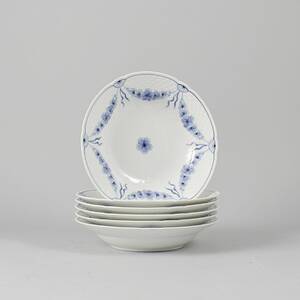 Djupa tallrikar, 6 st