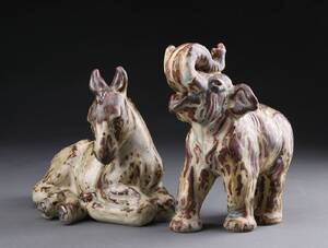 Knud Kyhn for Royal Copenhagen. To figurer af keramik 2