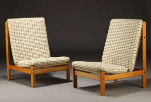 Dansk møbelproducent. Par lænestole, 1970erne 2