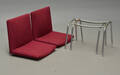 Hans J. Wegner. To lufthavnsstole betrukket med Hallingdal