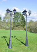 Parklamper, trearmet i aluminium 2 