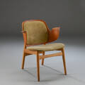 Hans Olsen Armstol af teak, model 107  