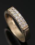 Ring i guld 14 kt med cubic zirkoner