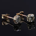 Par brillant ørestikker ca. 0.58 ct.