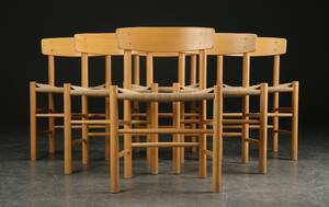 Børge Mogensen. Seks folkestole, bøgetræ 6