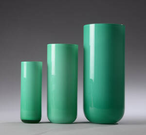 Michael Bang for Holmegaard. Tre vaser, model skala 3