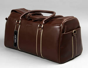 Apples. Weekendtaske i brunt læder