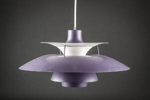 Poul Henningsen. PH5 pendel, lilla 