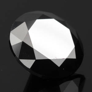 Uindfattet behandlet sort diamant ca 31.38 ct.