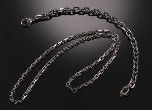 Halskæde og armbånd, oxyderet sterlingsølv 2